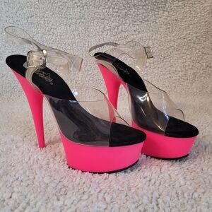 Pleaser Pink Platform Heels